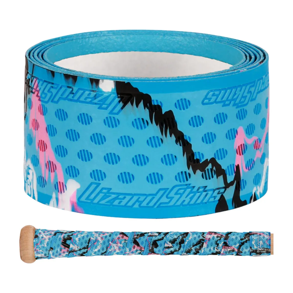 Thin 0.5 mm camo bat grip tape roll, 39 inches long with adhesive backing