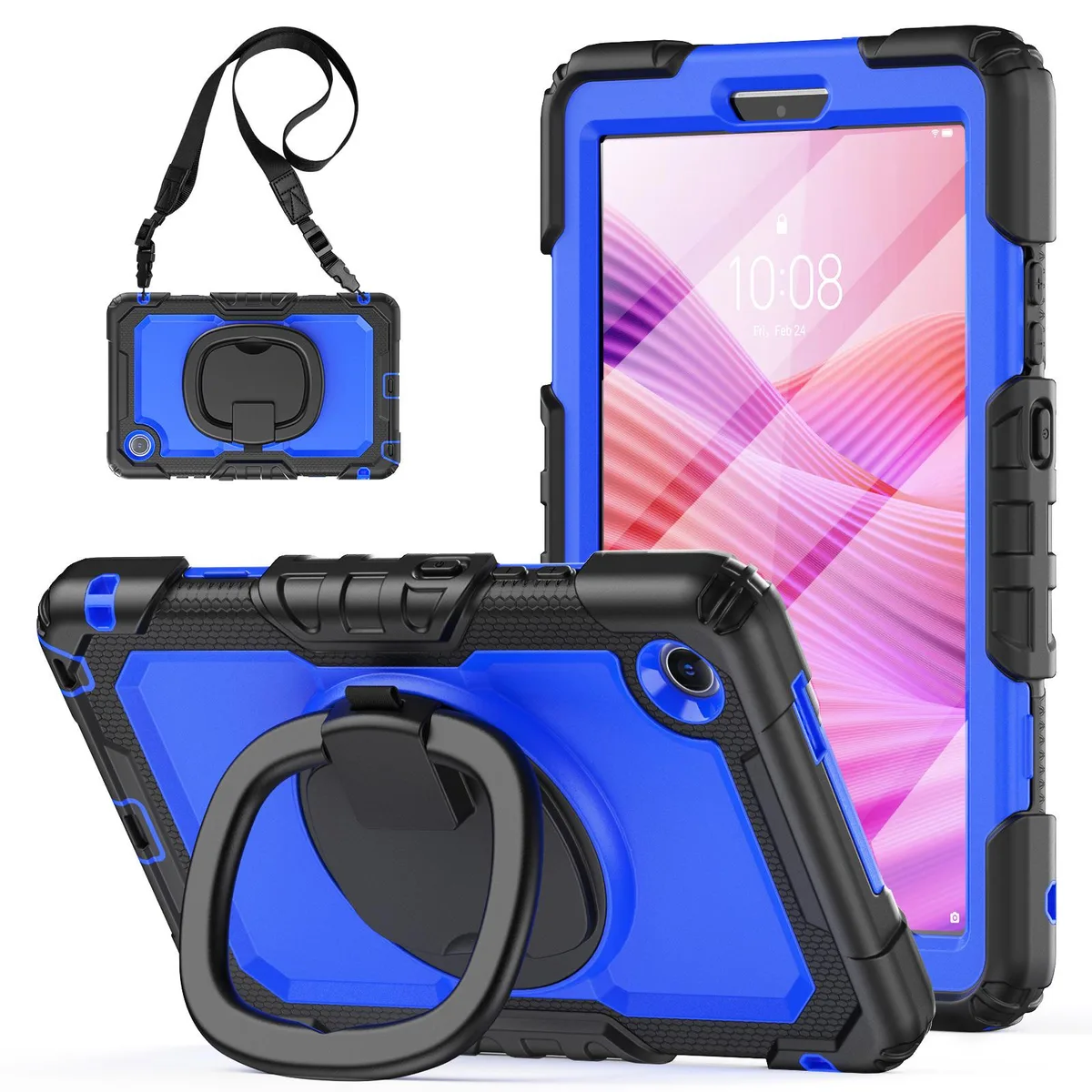 Werleo Werleo TB305XU laptop case for Lenovo Tab One K9 8.7 2025 TB305FU Shockproof 360 Rotating Blue — product photo