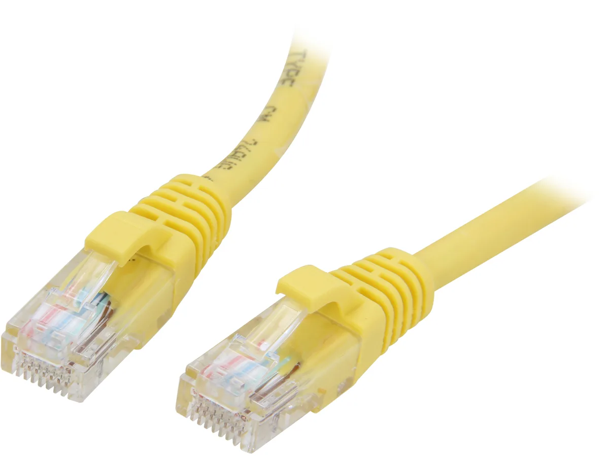 Cables To Go Cables To Go 15191 Cat5e network ethernet cable snagless UTP yellow 5 ft 1.52 m 350 MHz — product photo
