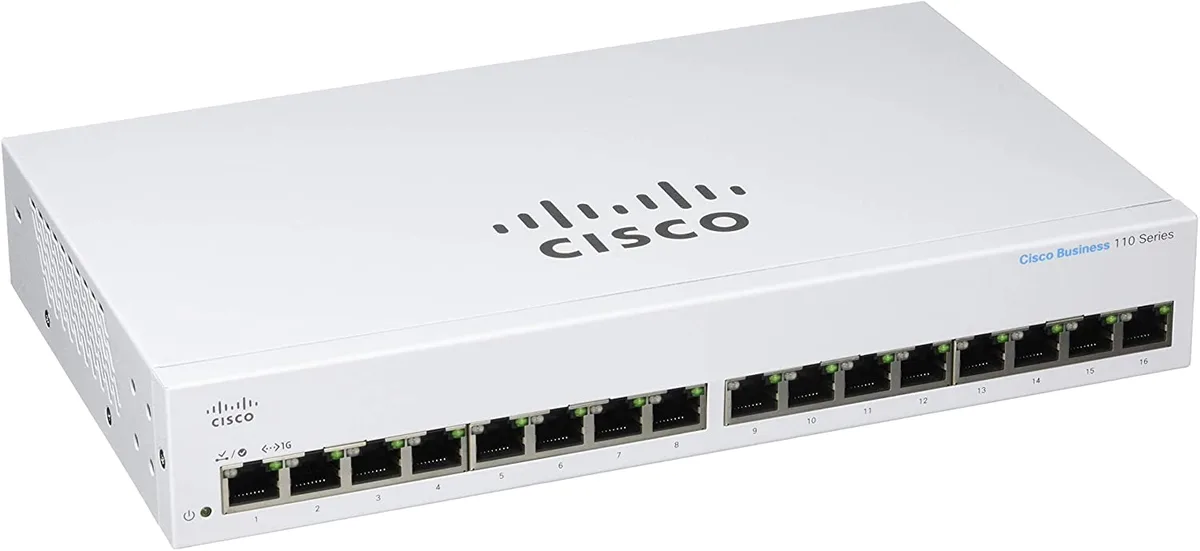 Cisco Systems, Inc. Cisco Systems, Inc. CBS11016TNA 16-port Gigabit network switch — product photo