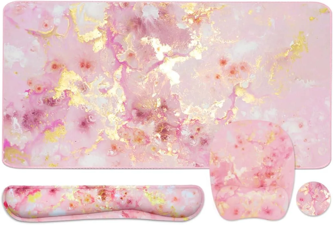 Kenuco Kenuco 4-in-1 Desk Pad Set Pink Gold — product photo