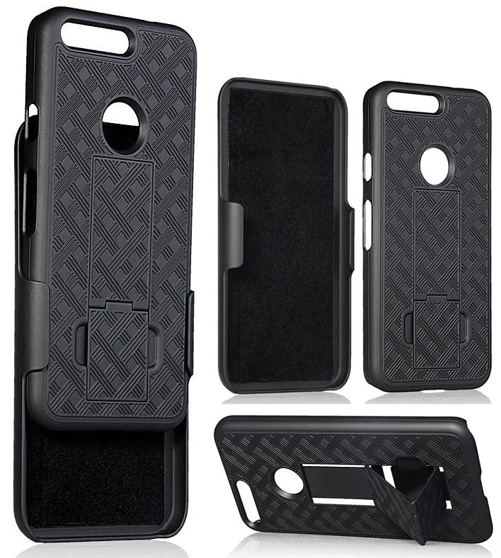 Nakedcellphone Nakedcellphone Kickstand Case + Holster Combo with Stand Black 5.0" 13 positions — product photo