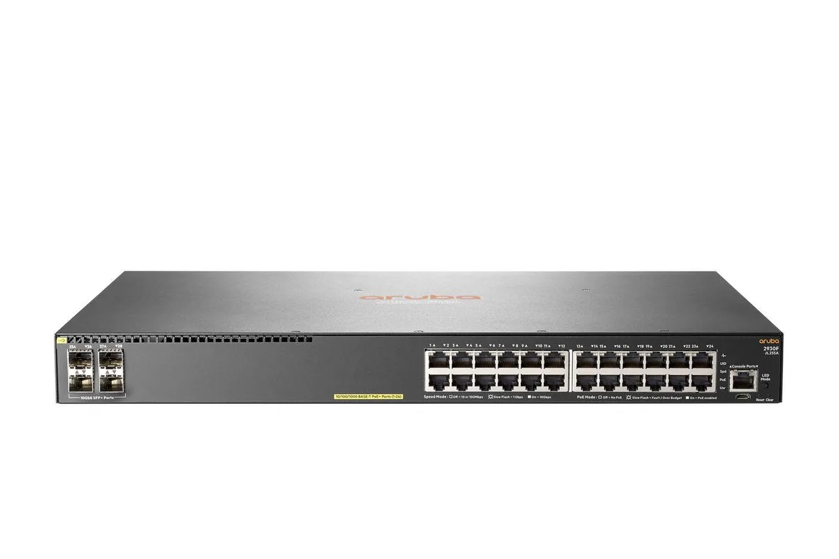 HP HP Aruba 2930F 24G PoE+ 4SFP+ Switch JL255A#ABB — product photo