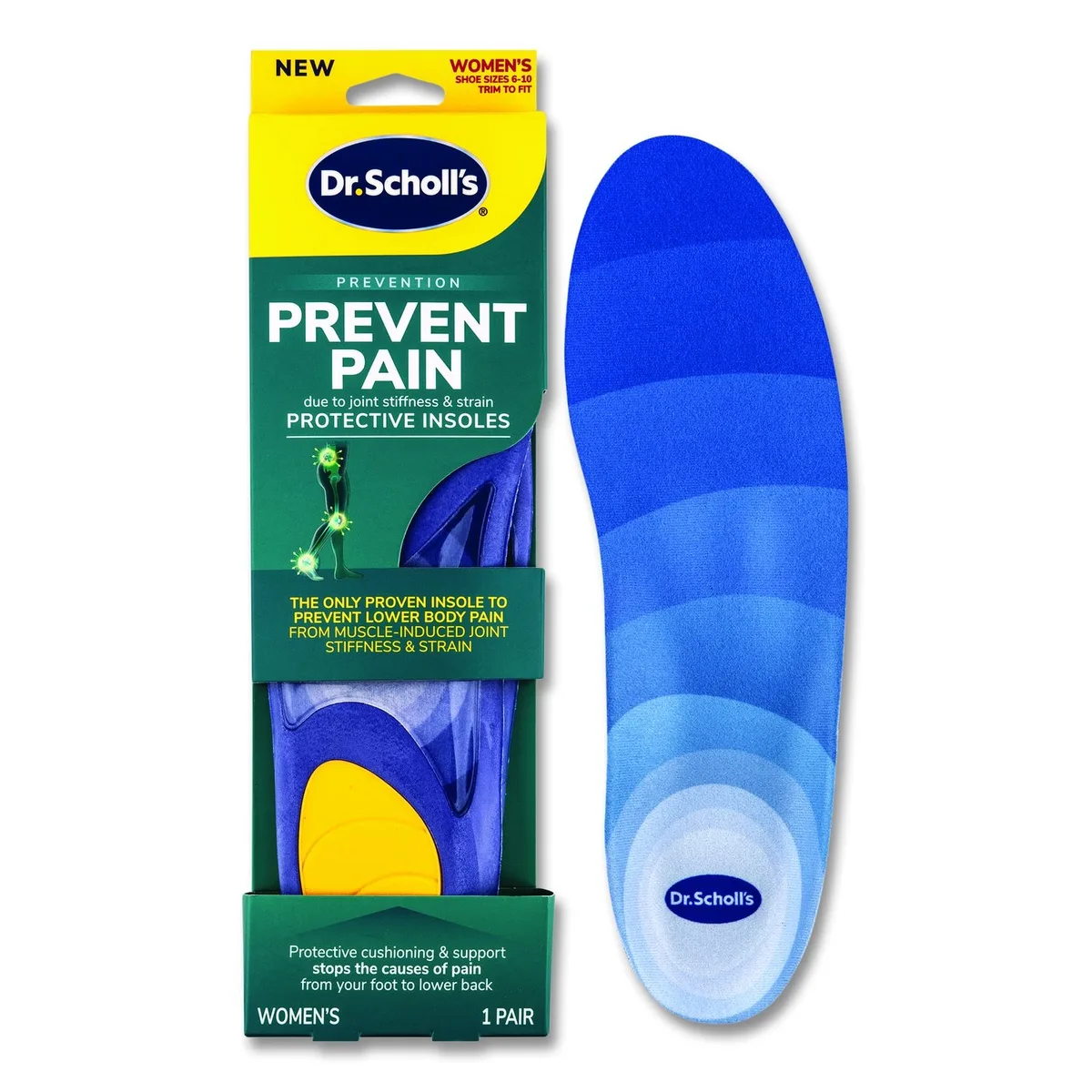 Helen of Troy Helen of Troy Dr. Scholl's Prevent Pain Insoles Women's 6-10 Purple 90000393 — product photo
