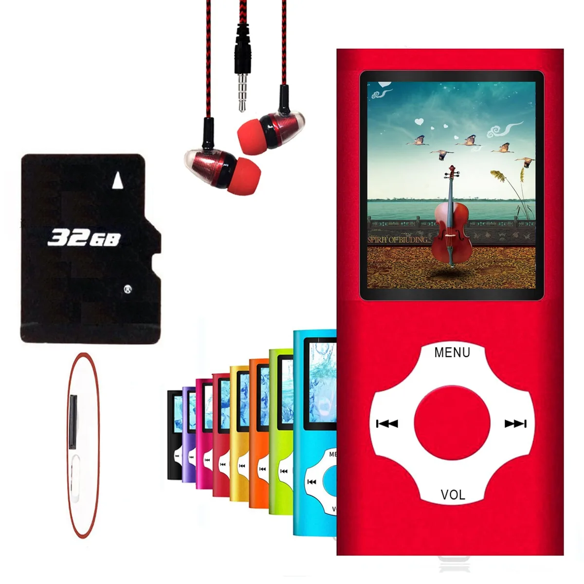  Hotechs LX 32GB 1.82" MP3 player Red — product photo