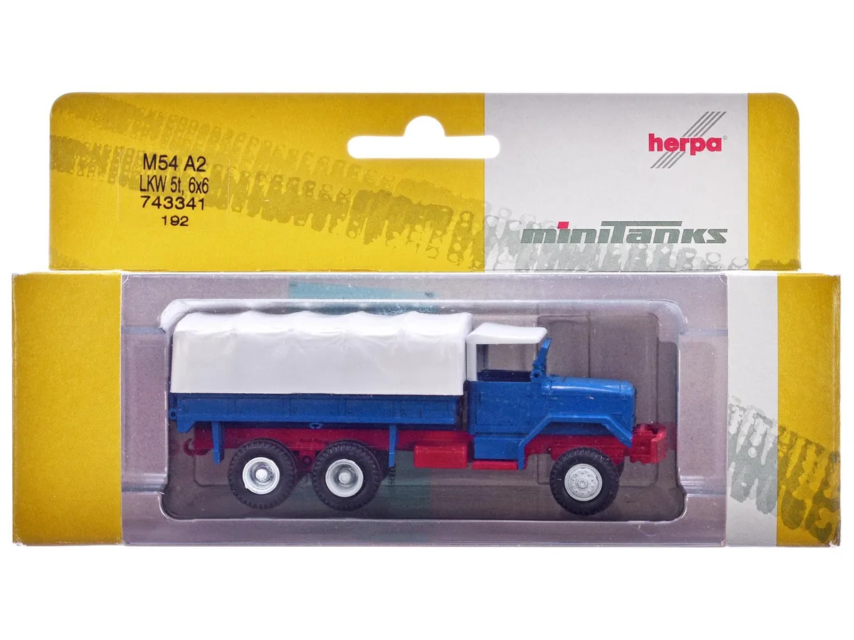 Promotex Promotex Am General M54 6X6 5/10 Ton Truck Blue White Top 1/87 HO — product photo