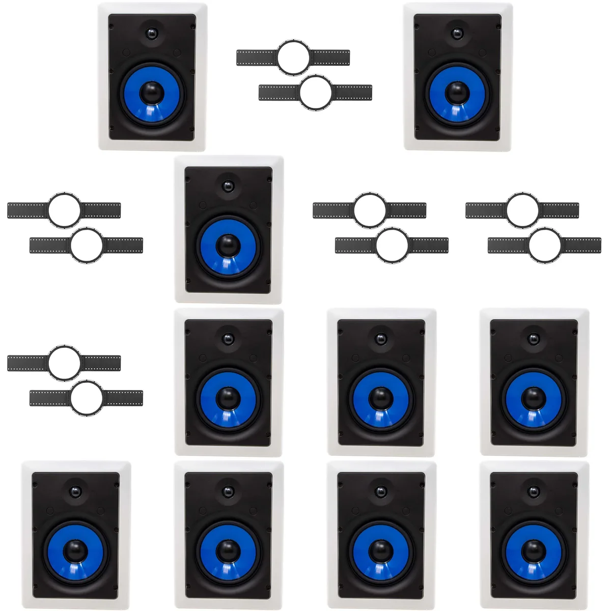 KLH KLH WK-6600 Install Kit &amp; Legrand HT5651 6.5" In-Wall Speaker Bundle — product photo