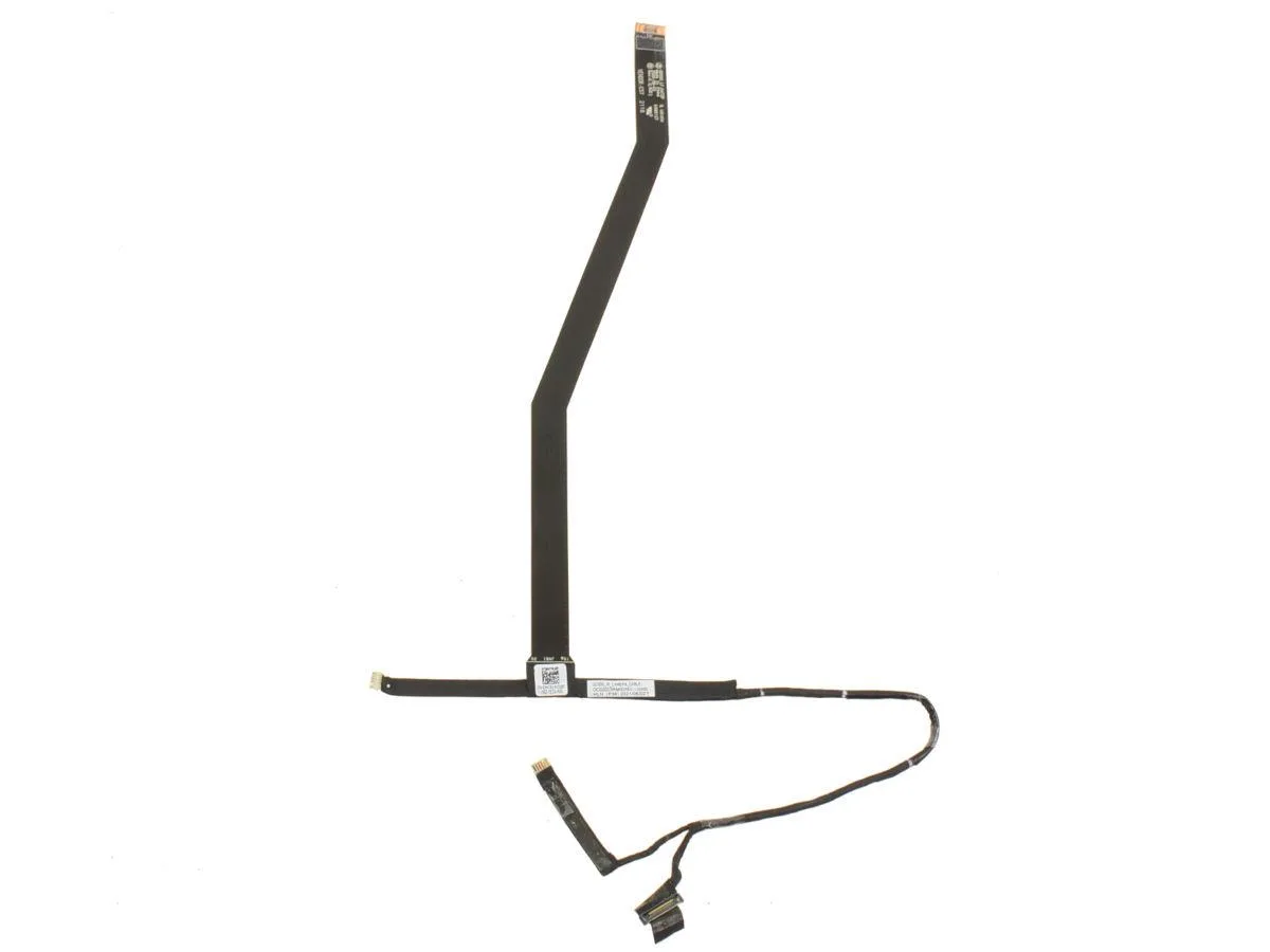Flat beige ribbon cable with small connectors at each end