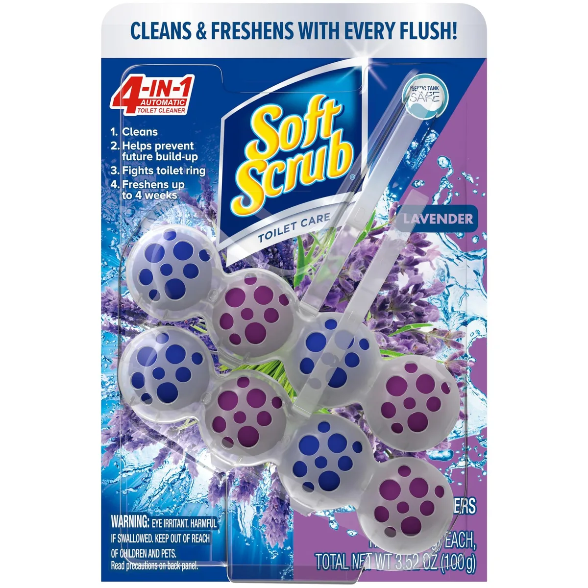 Soft Scrub 23400060153 Toilet Rim Hanger Cleaner Lavender 2-pack — product photo