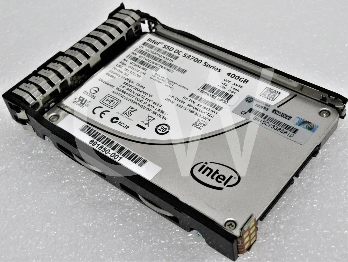 HP HP S3700 400GB 6Gbps 2.5" SATA internal hard drive — product photo