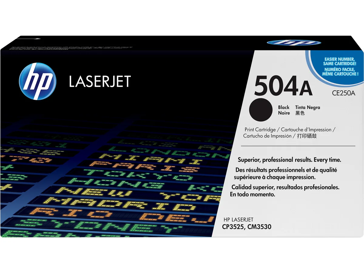 HP HP CE250A 504A Black Toner Cartridge 5000 Pages — product photo
