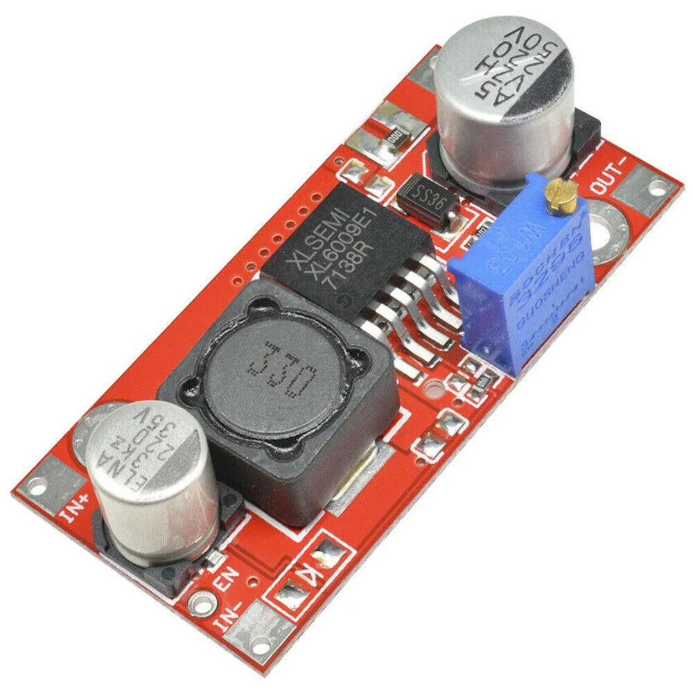 JacobsParts Inc. JacobsParts Inc. XL6009 32W 4A DC Boost Adjustable Voltage Converter Step Up Module Power Supply — product photo