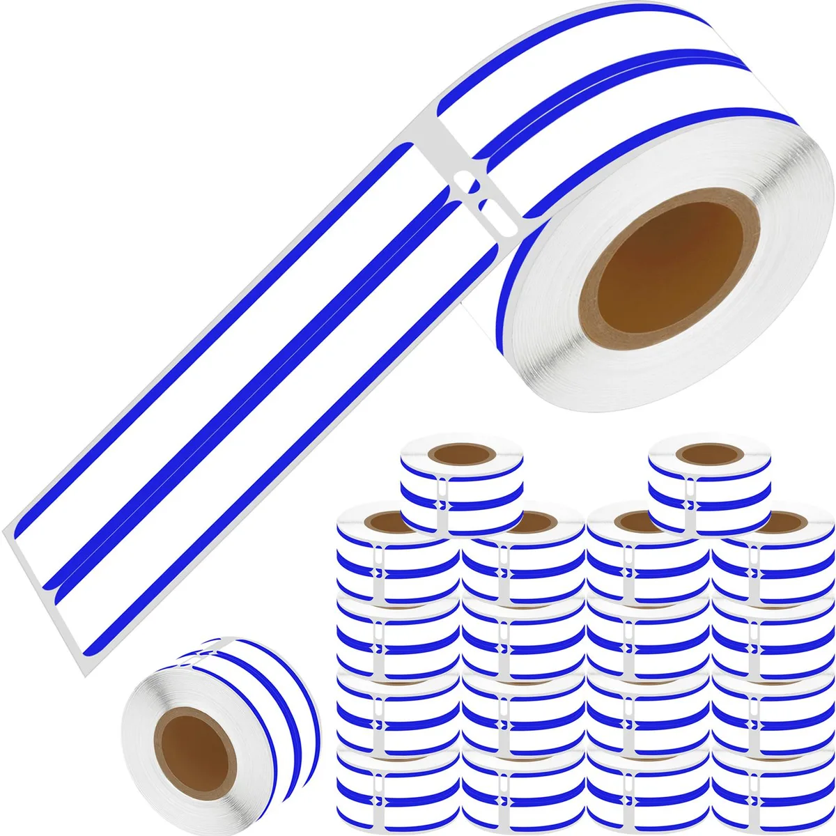 GREENCYCLE GREENCYCLE DM-30275 20 Roll 2-Up File Folder Labels 14mm x 87mm 260/Roll — product photo