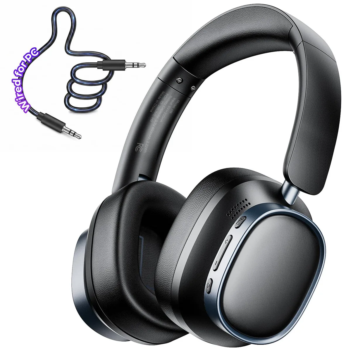 EOKIO H9 Over-Ear Headphones Black 78h 45dB ANC Bluetooth 6.0 40mm — product photo