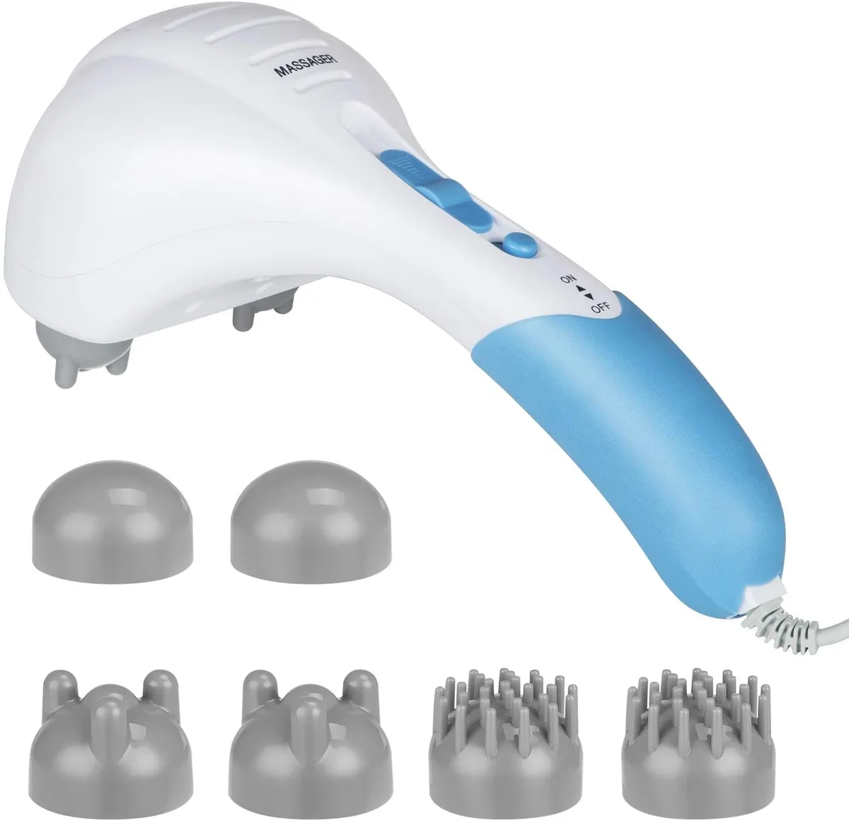 COTSOCO COTSOCO Double Head Handheld Massager Blue 3350 ppm 28 W 15 min 2.29 lb — product photo
