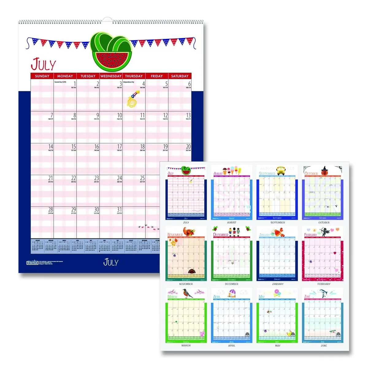 House of Doolittle House of Doolittle Academic Wall Calendar 12x16.5 2025-2026 3395 — product photo