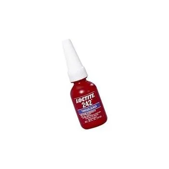 Blue Loctite 242 threadlocker in a 50mL bottle