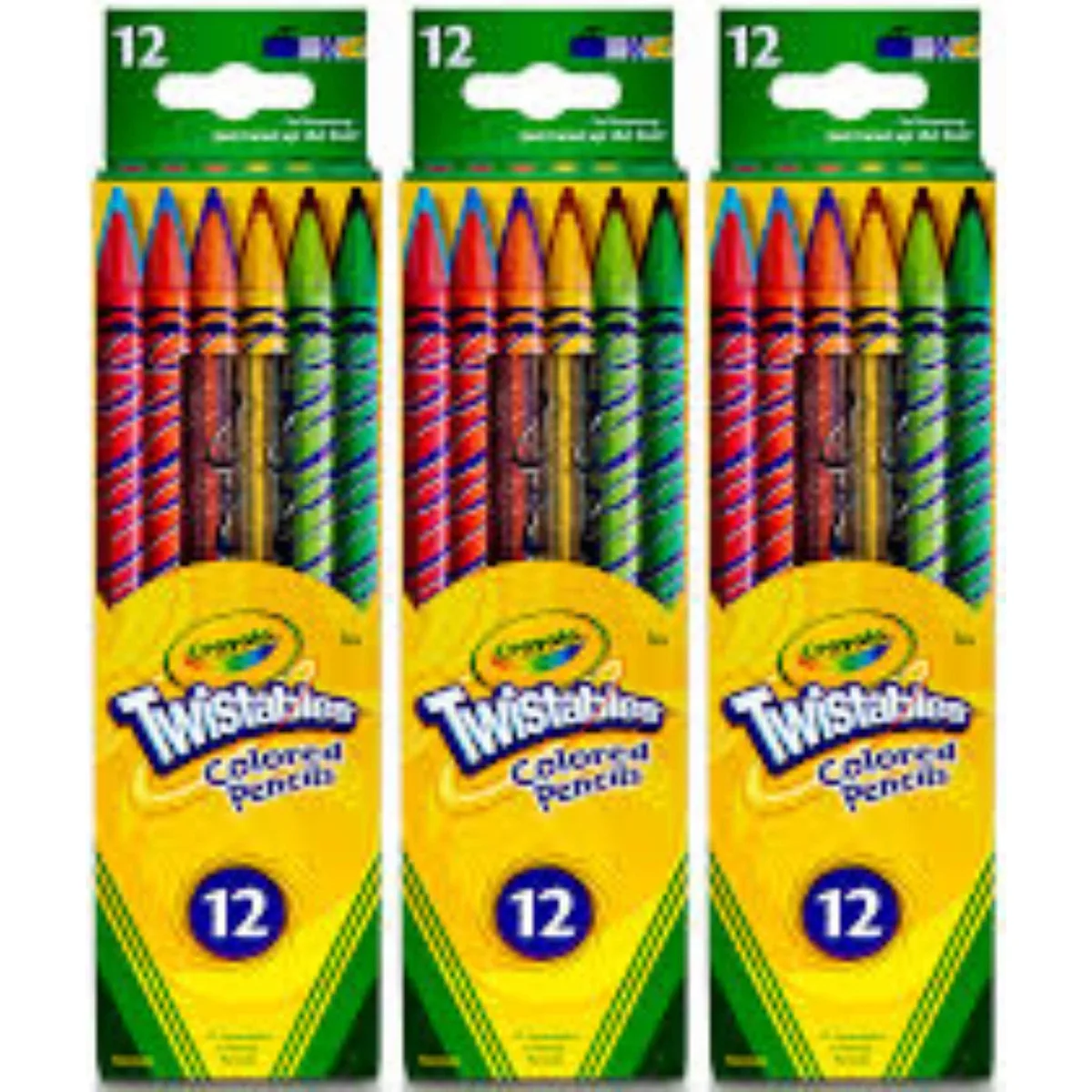 Crayola Crayola SP-52122949681470 Twistables Colored Pencils 12 Count 3 Pack illustration — product photo