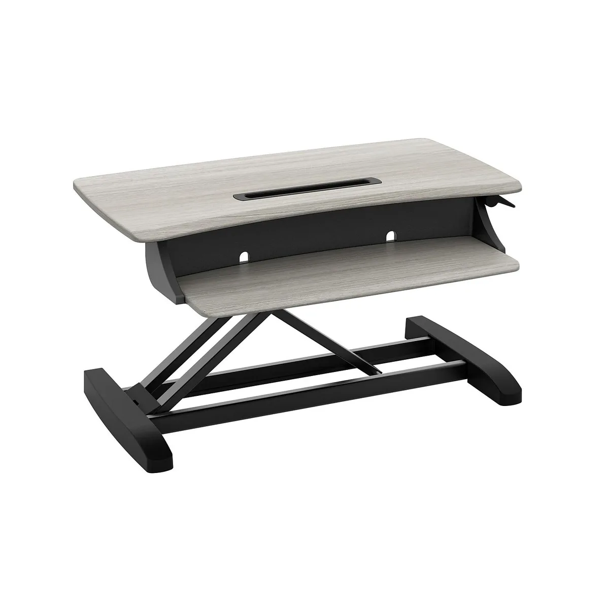 Ergotron Ergotron WorkFit-Z Mini Standing Desk Converter Gray Woodgrain 33-458-917 — product photo