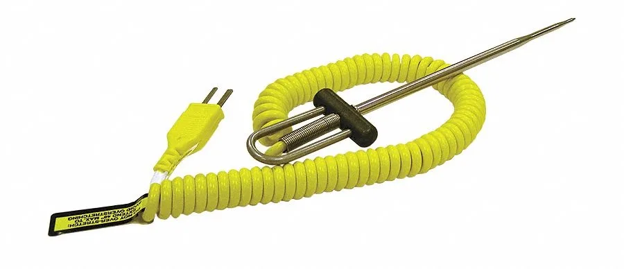 Cooper Atkins Type K probe with coiled cable and mini plug