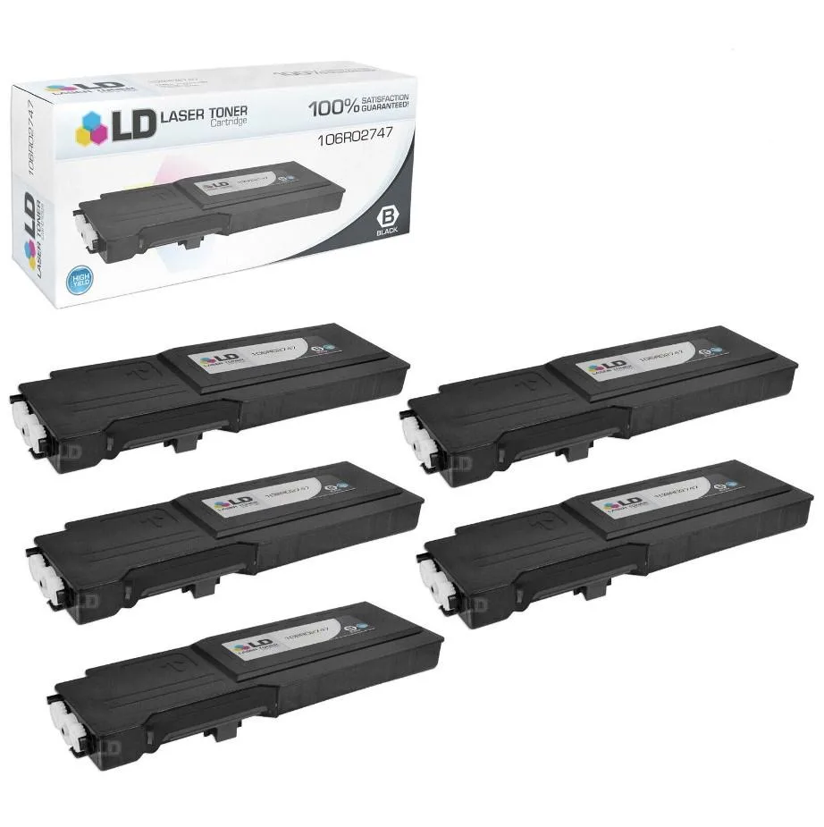 LD Products LD Products Compatible Toner Cartridge 106R02747 High Yield Black 5-Pack 12000 pages — product photo