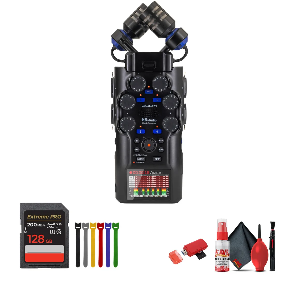 Zoom Zoom H6studio 8-Track 32-Bit Float voice recorder — product photo