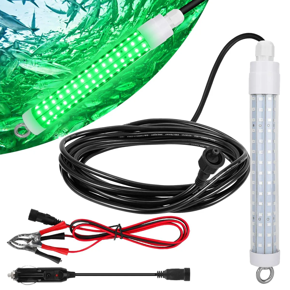  10.5W 120 LED IP68 Underwater Fishing Light Fixture — product photo