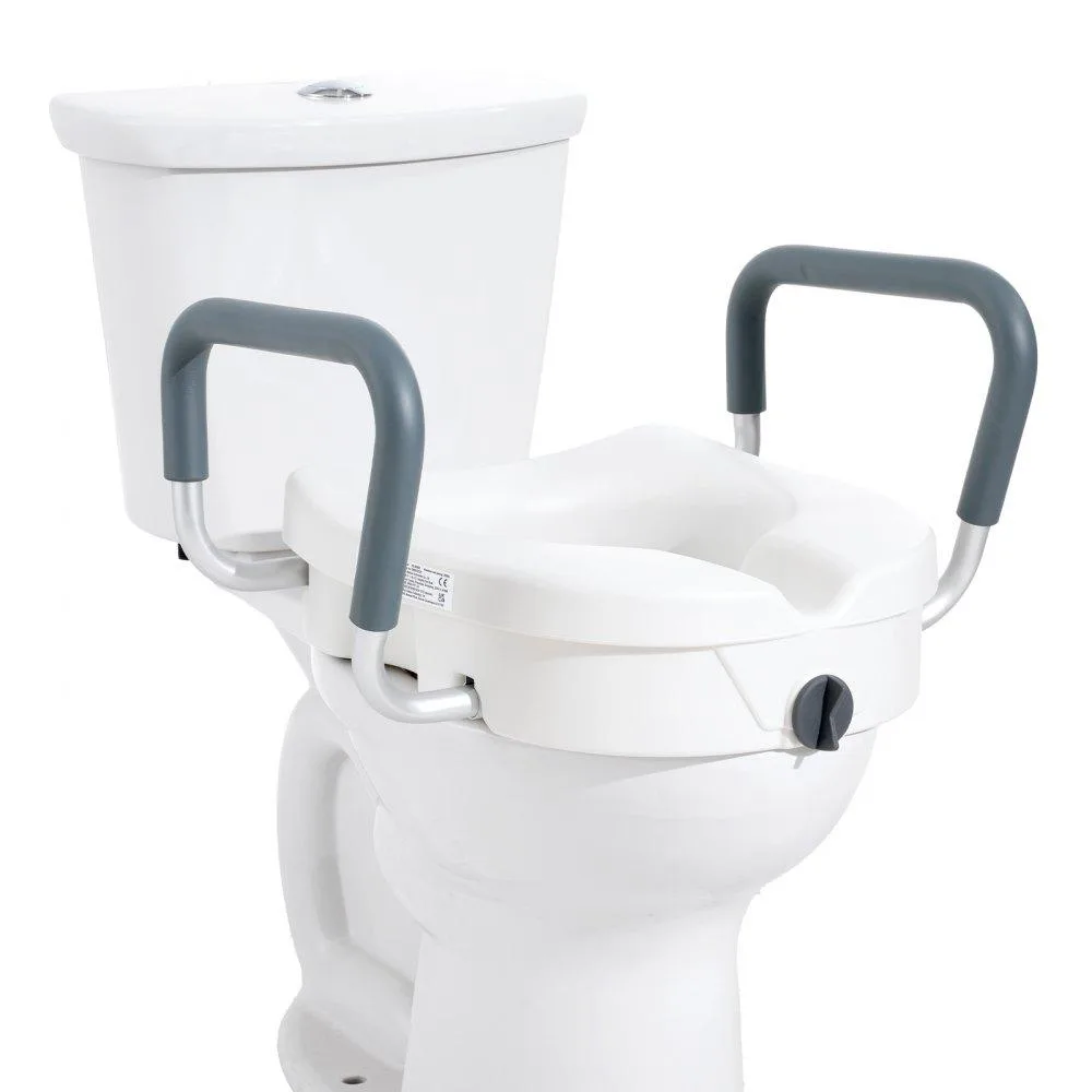 VEVOR VEVOR Raised Toilet Seat 5" 350 lbs Adjustable Armrests FBL760602 — product photo