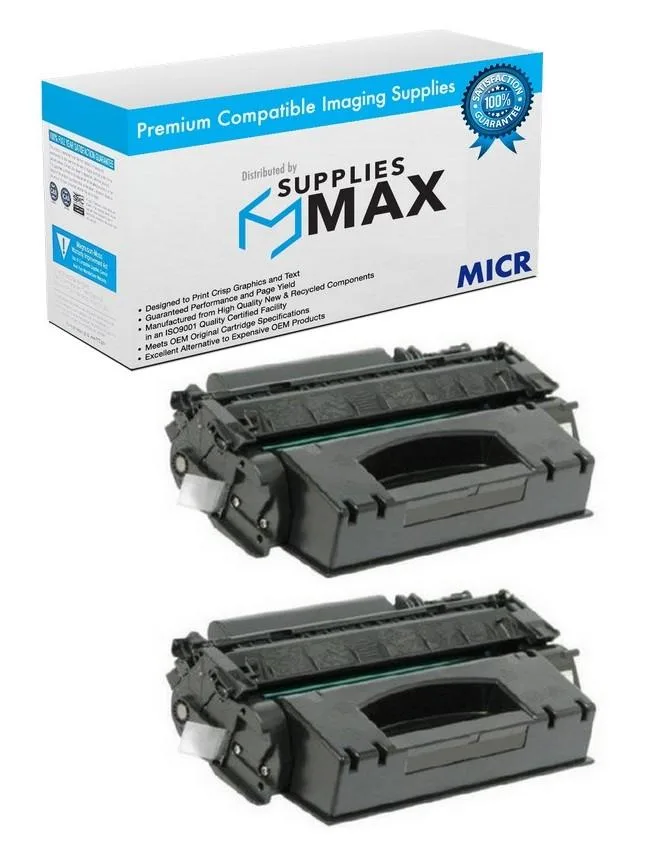 SuppliesMax SuppliesMax HP Q7553AD-MICR toner cartridge 2-pack 3500 pages — product photo