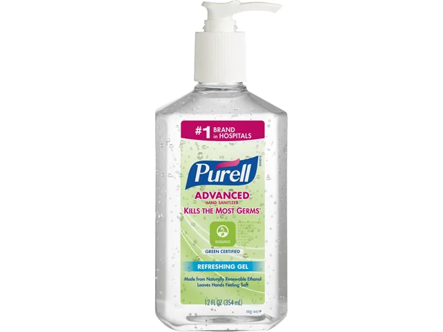 GOJO GOJO 369112CT Hand Sanitizer Refreshing Gel Pump 12 fl oz — product photo