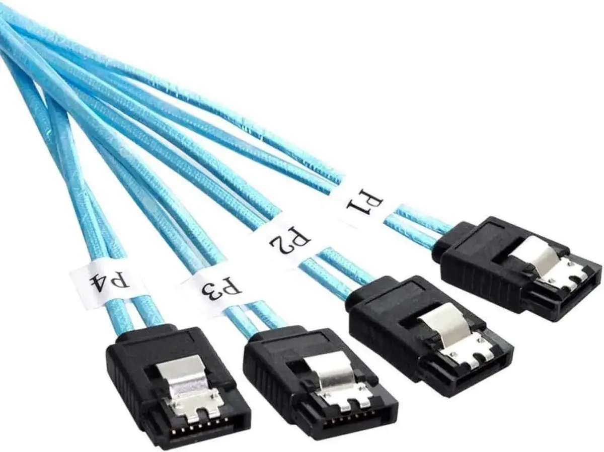 SMUGDESK SMUGDESK 50cm 4 SATA 7Pin Host to 4 SATA Target SAS Cable — product photo