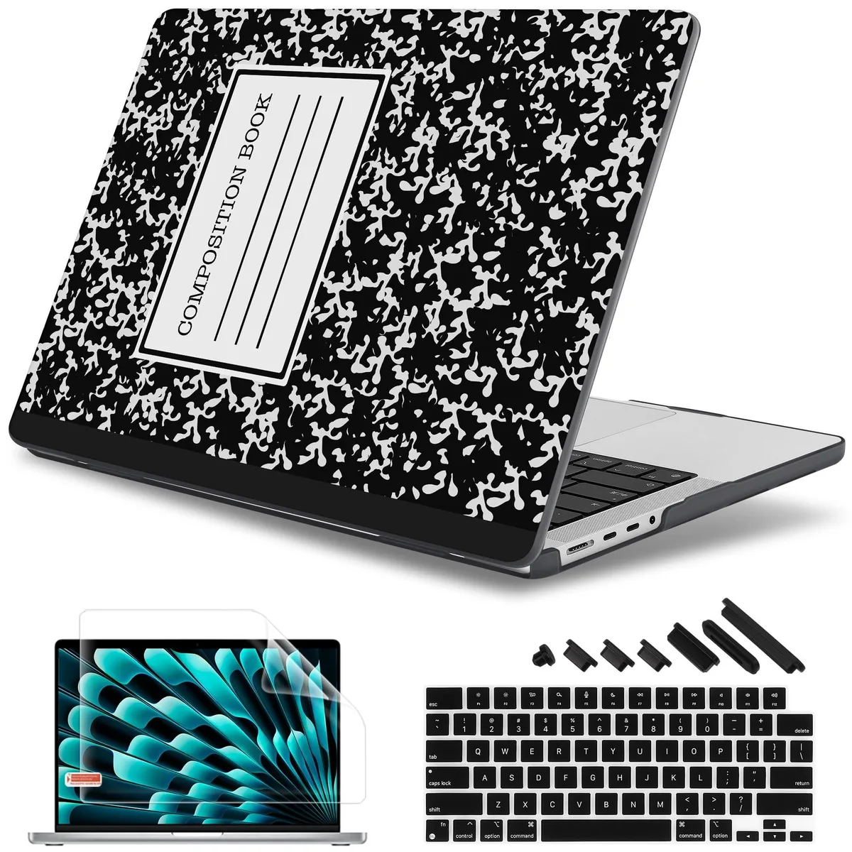 Adafruit Adafruit 16 inch MacBook Pro M4 M3 M2 M1 Hard Shell Case with Screen Protector & Keyboard Cover Book — product photo