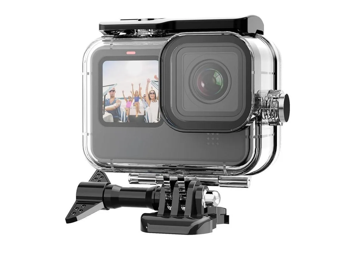 BONAEVER BONAEVER Waterproof Case for GoPro Hero 12 11 10 9 Black 60M/196FT with Bracket Screw — product photo