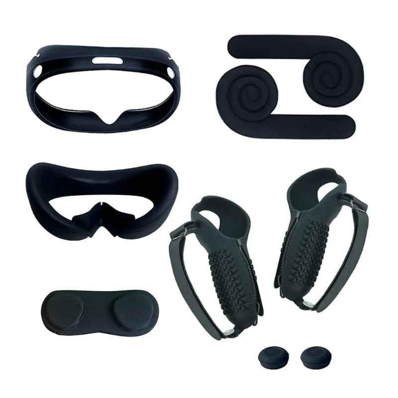 YINGHUA YINGHUA Silicone Cover Set for Pico 4 VR Headset Black — product photo