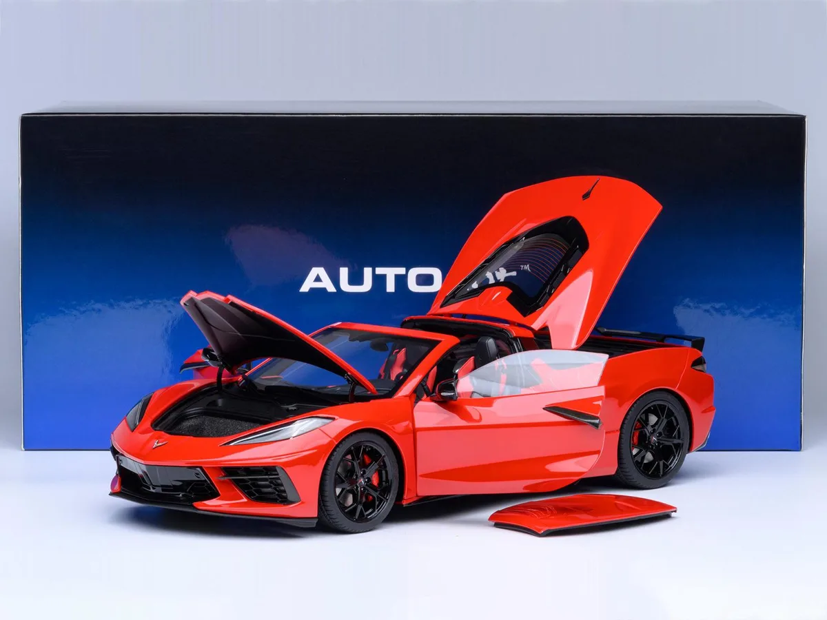 Autoart Autoart 2020 Chevrolet Corvette C8 Stingray Torch Red 1/18 hobby collectible — product photo