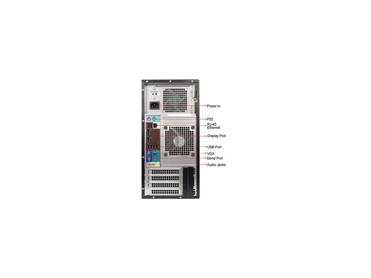 DELL DELL OptiPlex 9020 Tower i5-4570 3.2GHz 8GB DDR3 512GB SSD 1TB HDD DVD-RW Windows 10 Pro — product photo