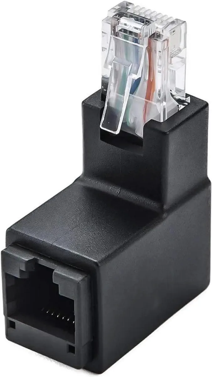 Vszerda Vszerda Ethernet Adapter 90 and 270 Degree RJ45 Female to Male — product photo