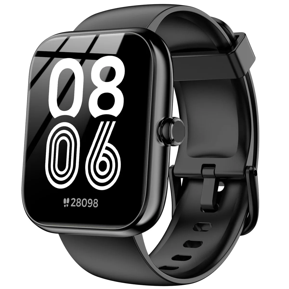 SENBONO IDW25D Smart Watch Black 1.83" Bluetooth 5.3 Alexa 120+ Modes IP68 15 Days — product photo