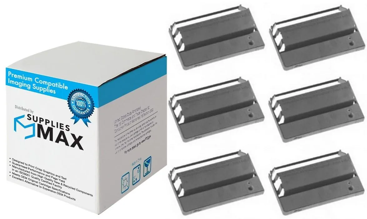 SuppliesMax SuppliesMax Unisys 04-4200-939P Purple Printer Ribbons 6/PK — product photo