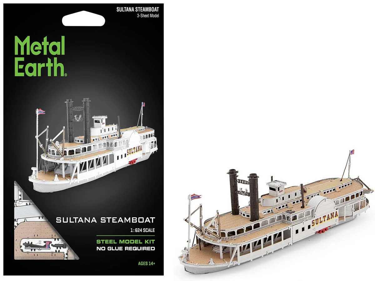 Metal Earth Metal Earth Sultana Steamboat Model Kit Moderate Difficulty 111 Parts — product photo