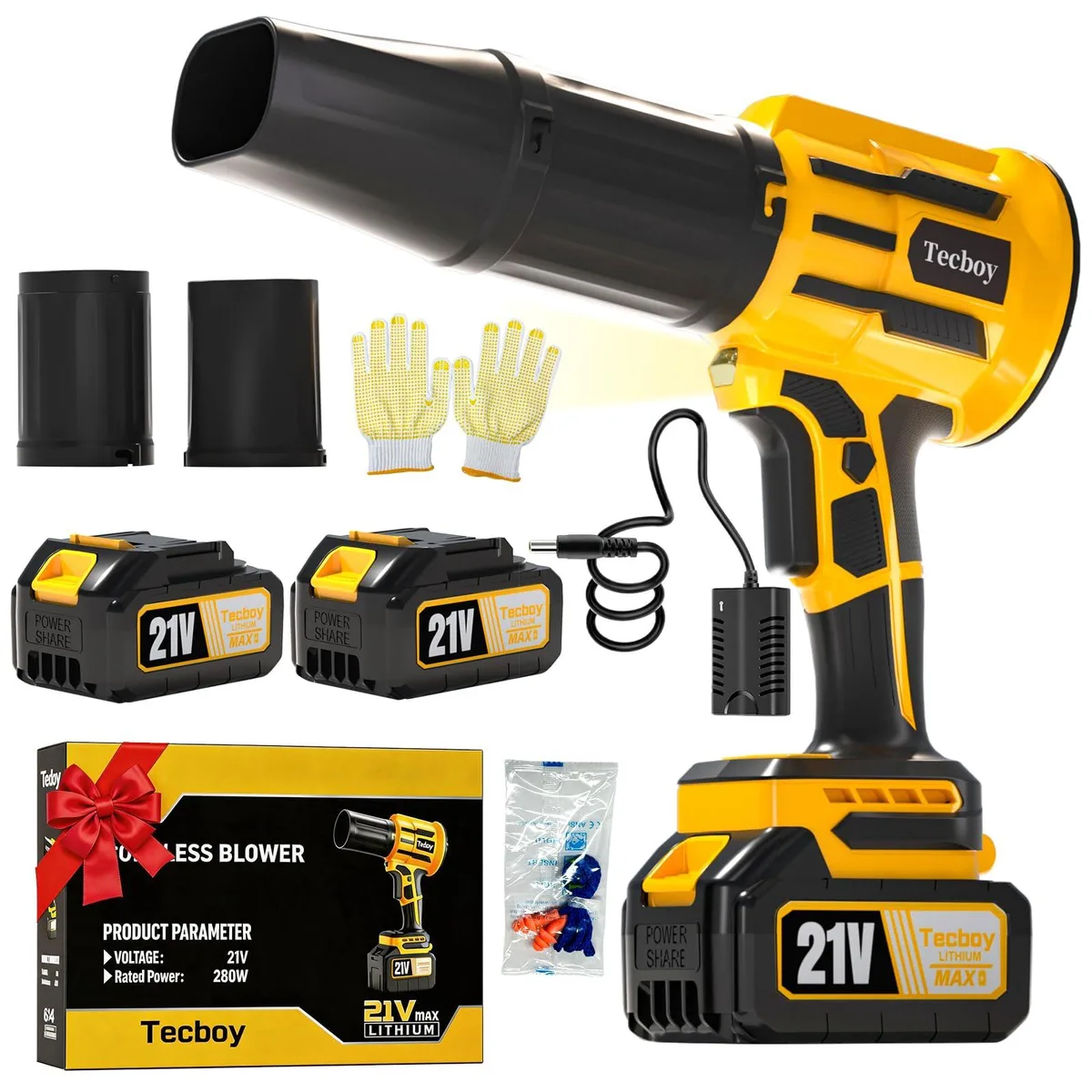 Cordless Leaf Blower 18V 50 m/s 1.8 lbs 2x 4.0Ah — product photo