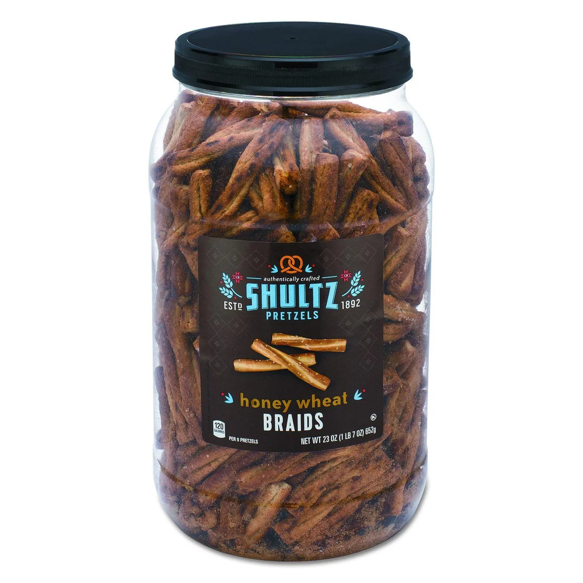 Small tub of honey wheat pretzels, 1.44 oz