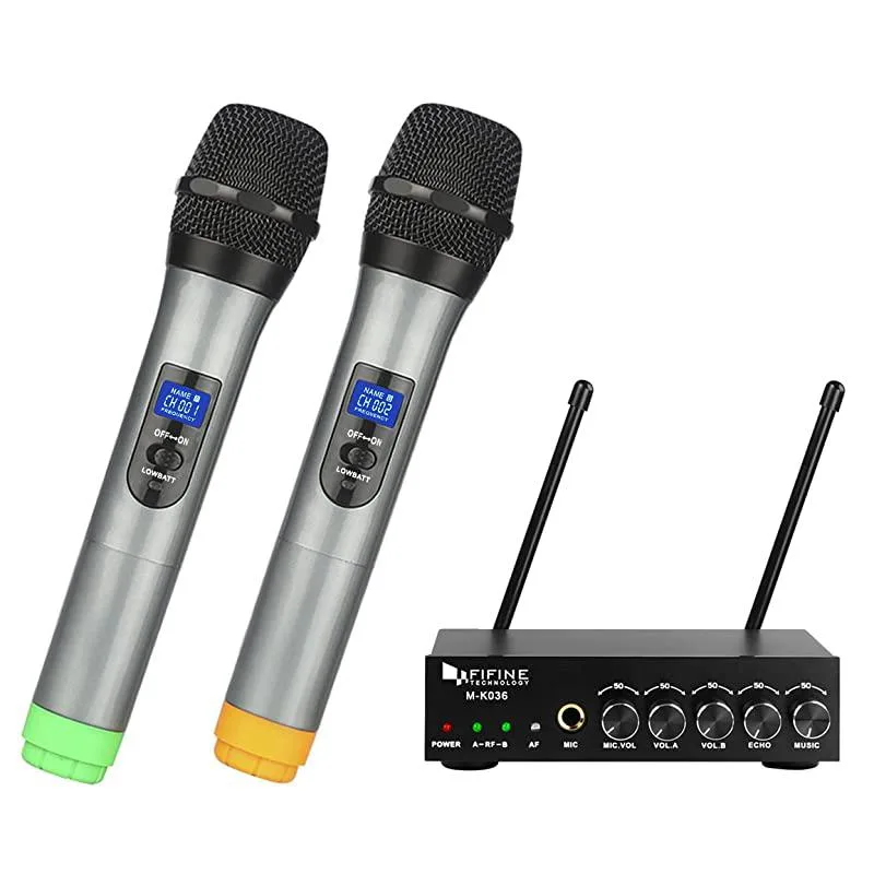 Harper & Bright Designs Harper & Bright Designs UHF Dual Channel Wireless Handheld Microphone K036 — product photo