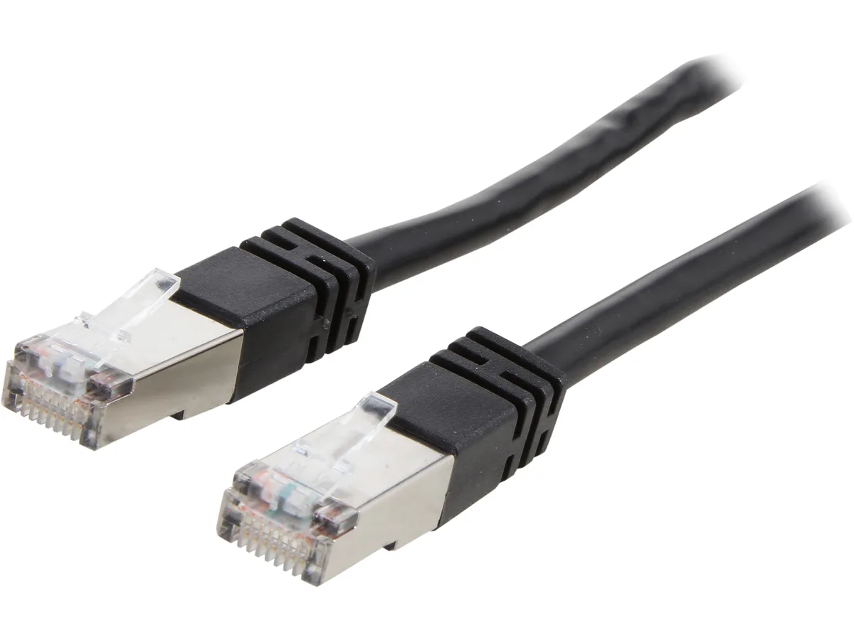 Cables To Go Cables To Go 28696 Cat5e Shielded Network Ethernet Cable 50 ft Black — product photo