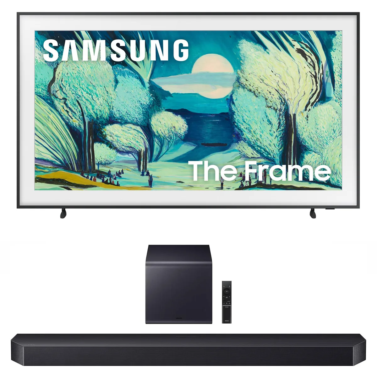 SAMSUNG SAMSUNG QN65LS03FAFXZA 65" QLED 4K 120Hz TV + HW-Q900F 7.1.2 Soundbar — product photo