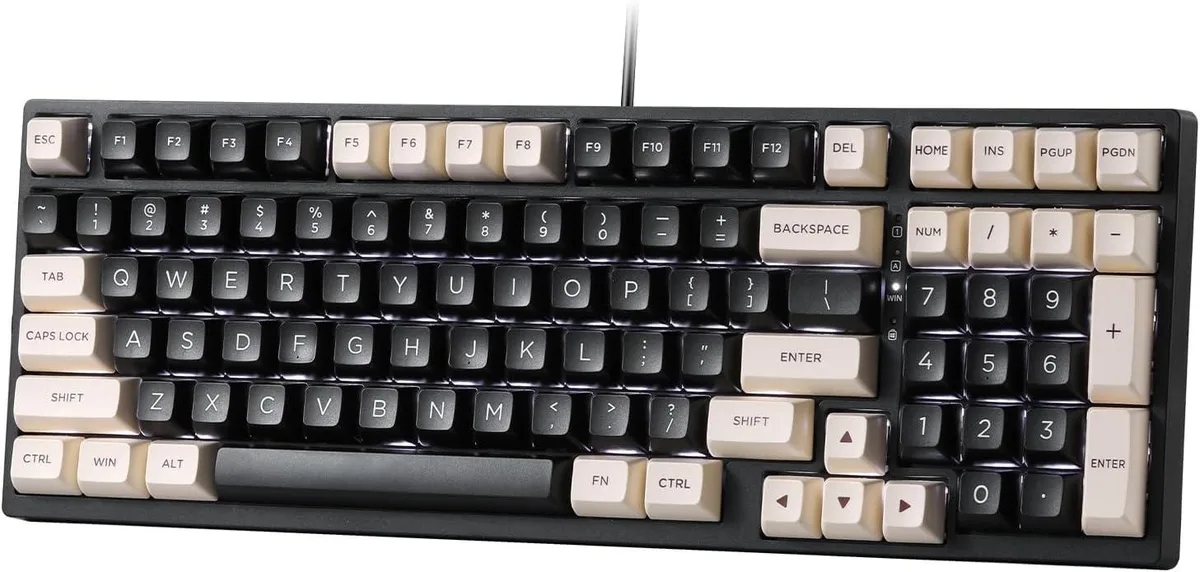 LTC LTC NB981 Nimbleback 98-Key 96% Mechanical Keyboard Red Switch Eclipse Black — product photo