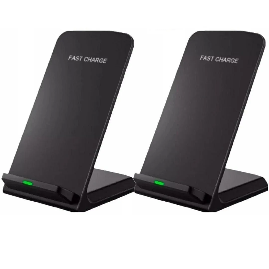  Yourtronics Q740 2 Pack Wireless Charger Stand 15W Black USB-C — product photo