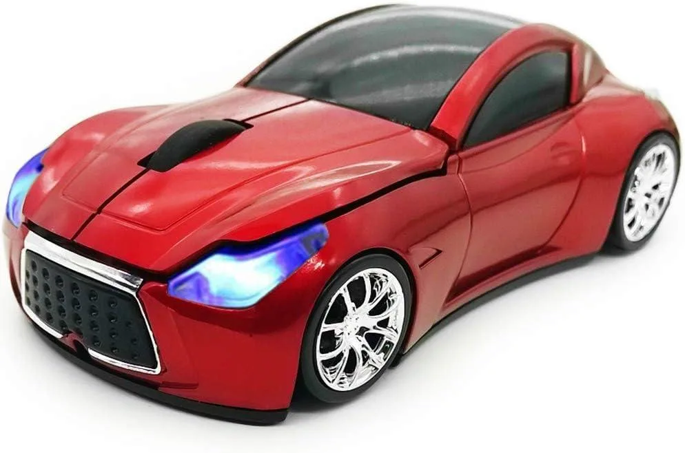  SDGSQHA 003R Wireless Car Gaming Mouse 1600 DPI Red — product photo