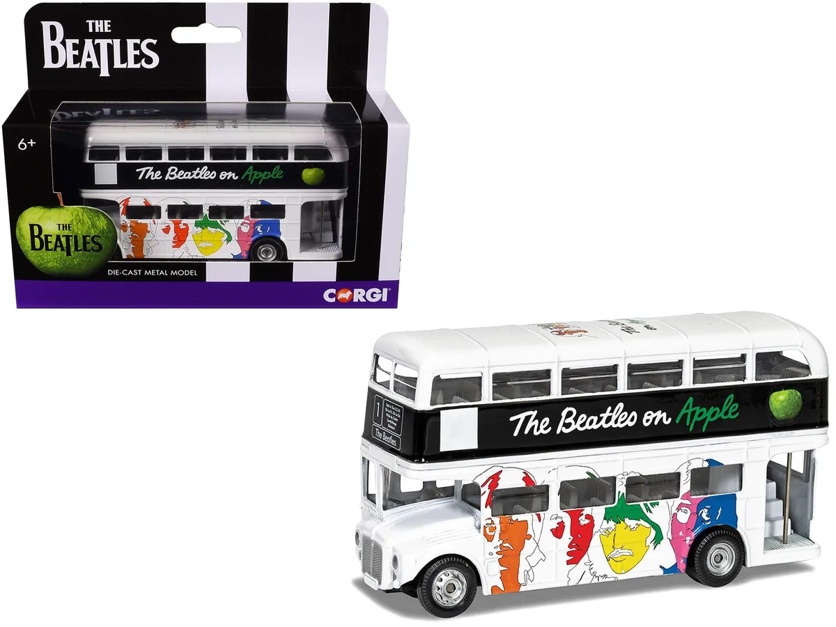 Corgi Corgi The Beatles London Double Decker Bus "The White Album" White Diecast Model hobby collectible — product photo