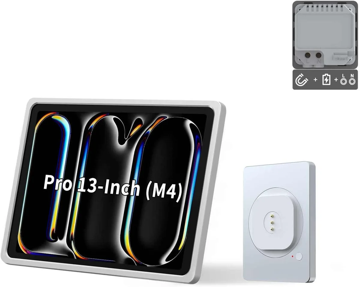 EMONITA EMONITA AC Magnetic Wall Mount for iPad Pro 13" M4/M5 18W 360° Silver — product photo